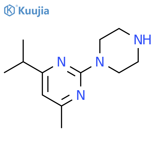 4-methyl-2-(piperazin-1-yl)-6-(propan-2-yl)pyrimidine structure
