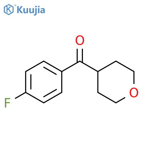 4-(4-fluorobenzoyl)oxane structure