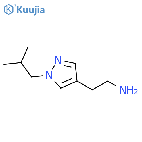 2-[1-(2-methylpropyl)-1H-pyrazol-4-yl]ethan-1-amine structure