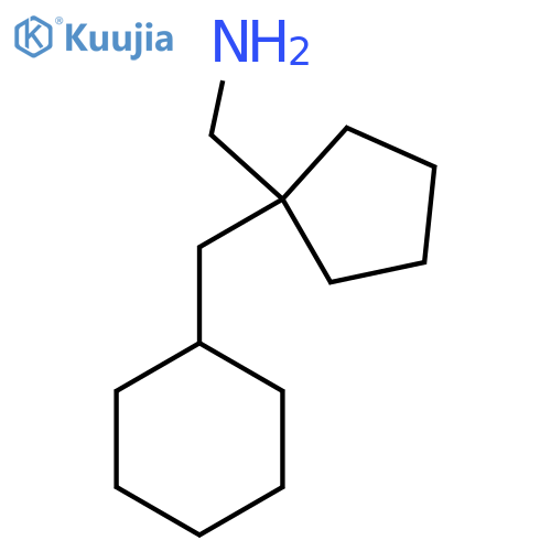 1-(cyclohexylmethyl)cyclopentylmethanamine structure