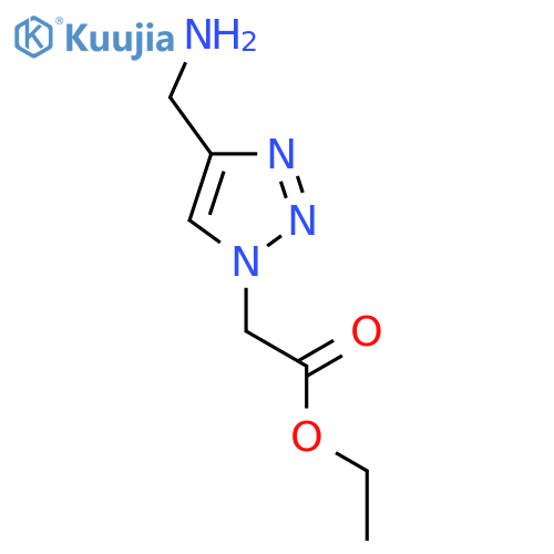 ethyl 2-4-(aminomethyl)-1H-1,2,3-triazol-1-ylacetate structure