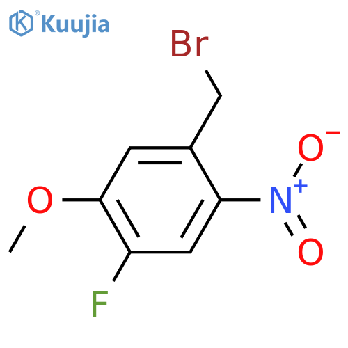 1-(bromomethyl)-4-fluoro-5-methoxy-2-nitrobenzene structure