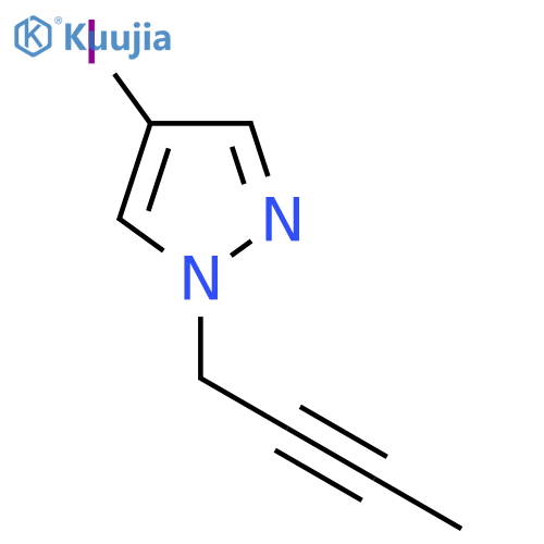 1-(But-2-yn-1-yl)-4-iodo-1H-pyrazole structure