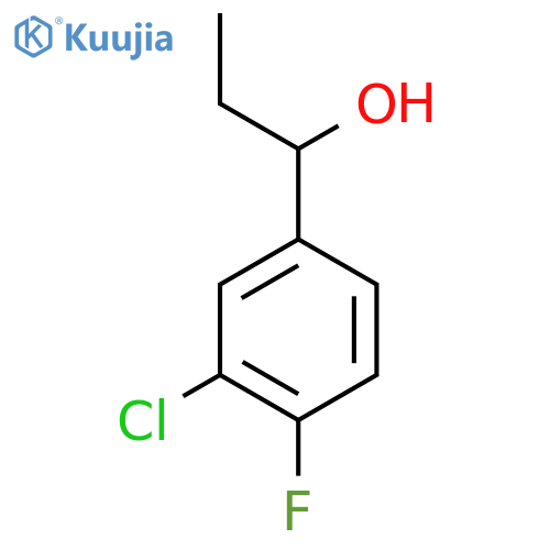 1-(3-Chloro-4-fluorophenyl)propan-1-ol structure