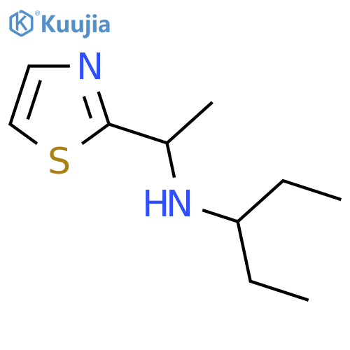 (pentan-3-yl)1-(1,3-thiazol-2-yl)ethylamine structure