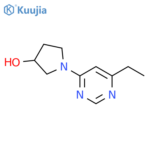1-(6-ethylpyrimidin-4-yl)pyrrolidin-3-ol structure