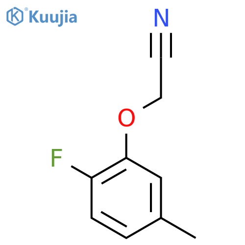 2-(2-Fluoro-5-methyl-phenoxy)acetonitrile structure