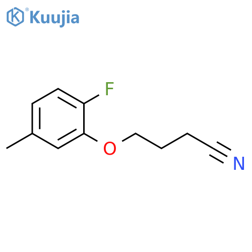 Butanenitrile, 4-(2-fluoro-5-methylphenoxy)- structure