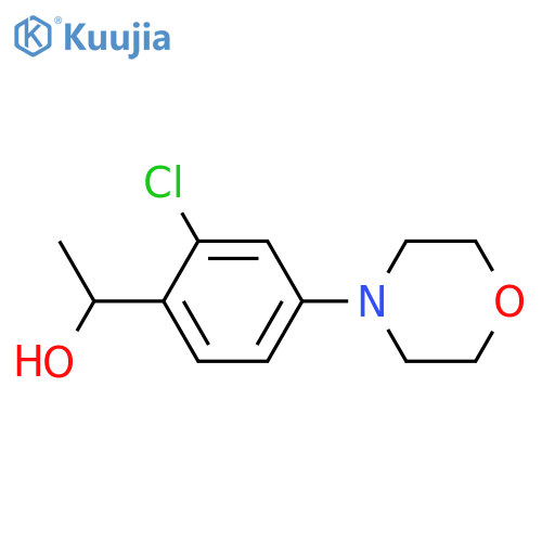 1-[2-chloro-4-(morpholin-4-yl)phenyl]ethan-1-ol structure