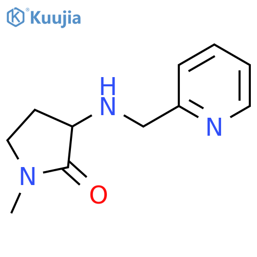 1-methyl-3-{(pyridin-2-yl)methylamino}pyrrolidin-2-one structure