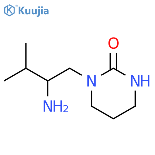 1-(2-amino-3-methylbutyl)-1,3-diazinan-2-one structure