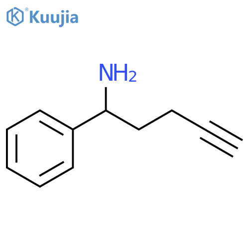 1-PHENYLPENT-4-YN-1-AMINE structure