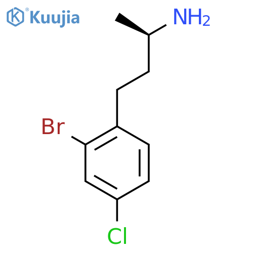 (2R)-4-(2-bromo-4-chlorophenyl)butan-2-amine structure