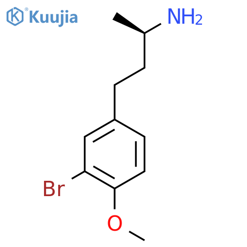 (2R)-4-(3-bromo-4-methoxyphenyl)butan-2-amine structure