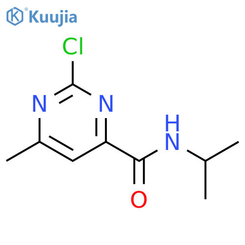 2-Chloro-6-methyl-pyrimidine-4-carboxylic acid isopropylamide structure
