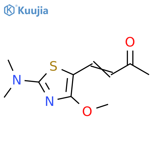 4-2-(dimethylamino)-4-methoxy-1,3-thiazol-5-ylbut-3-en-2-one structure