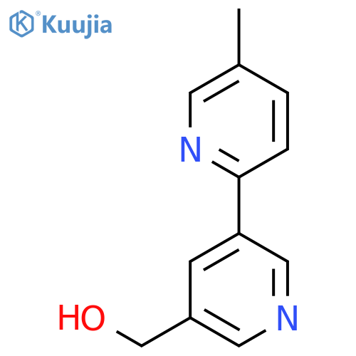 (5-Methyl-[2,3'-bipyridin]-5'-yl)methanol structure