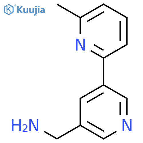 (6-Methyl-[2,3'-bipyridin]-5'-yl)methanamine structure