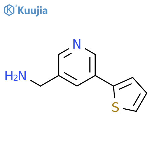 [5-(thiophen-2-yl)pyridin-3-yl]methanamine structure