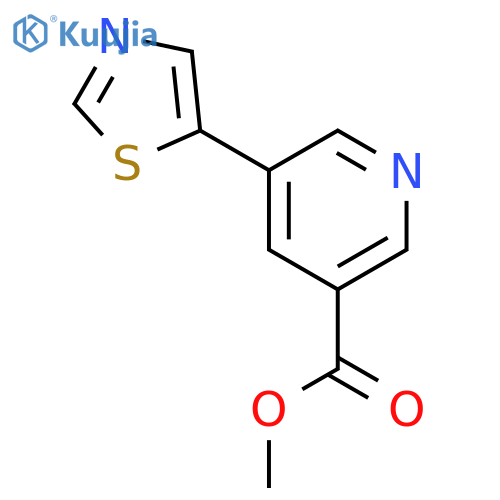 Methyl 5-(thiazol-5-yl)nicotinate structure