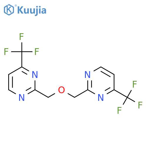 2,2'-(Oxybis(methylene))bis(4-(trifluoromethyl)pyrimidine) structure