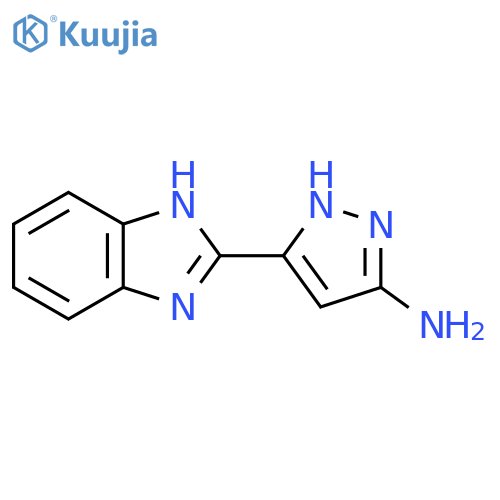 5-(1H-1,3-benzodiazol-2-yl)-1H-pyrazol-3-amine structure