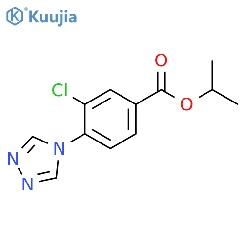 3-Chloro-4-[1,2,4]triazol-4-yl-benzoic acid isopropyl ester structure