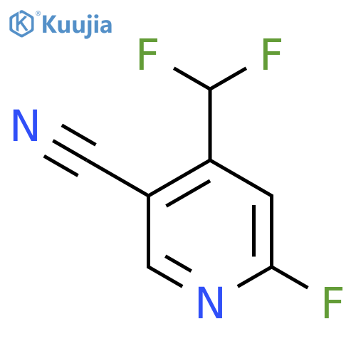 3-Pyridinecarbonitrile, 4-(difluoromethyl)-6-fluoro- structure