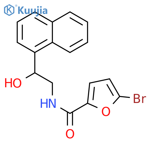 5-bromo-N-2-hydroxy-2-(naphthalen-1-yl)ethylfuran-2-carboxamide structure