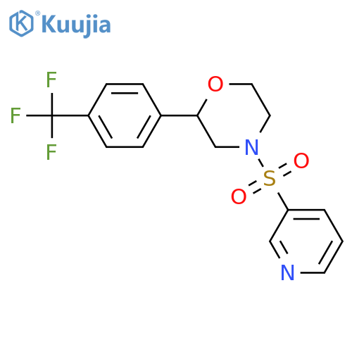4-(pyridine-3-sulfonyl)-2-4-(trifluoromethyl)phenylmorpholine structure