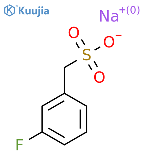 Sodium (3-fluorophenyl)methanesulfonate structure