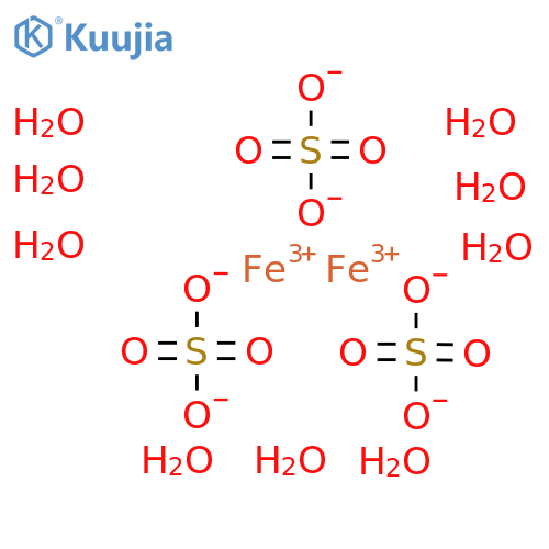 diiron(3+) ion nonahydrate trisulfate structure
