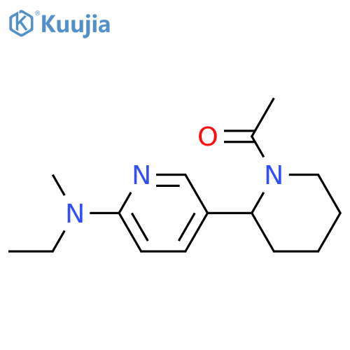 1-[6-(Ethyl-methyl-amino)-3,4,5,6-tetrahydro-2H-[2,3]bipyridinyl-1-yl]-ethanone structure