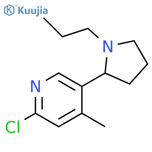2-Chloro-4-methyl-5-(1-propyl-pyrrolidin-2-yl)-pyridine structure