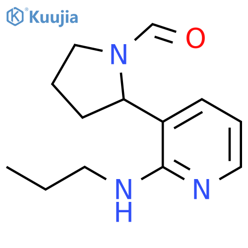 2-(2-Propylamino-pyridin-3-yl)-pyrrolidine-1-carbaldehyde structure