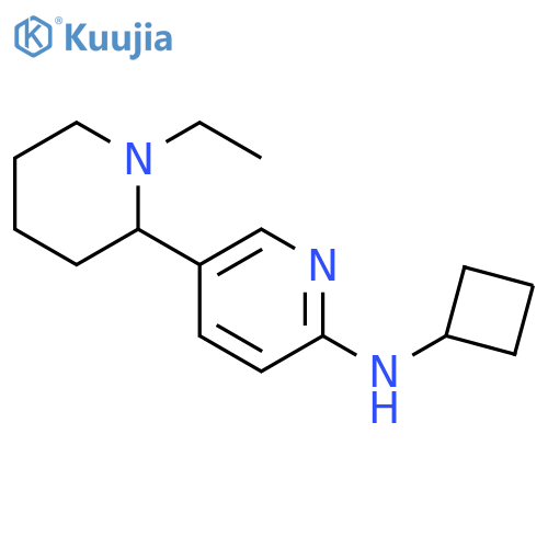 Cyclobutyl-(1-ethyl-1,2,3,4,5,6-hexahydro-[2,3]bipyridinyl-6-yl)-amine structure