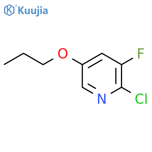 2-Chloro-3-fluoro-5-propoxypyridine structure