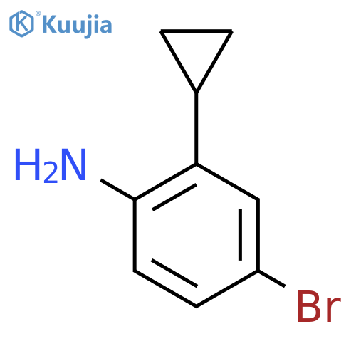 4-Bromo-2-cyclopropylaniline structure