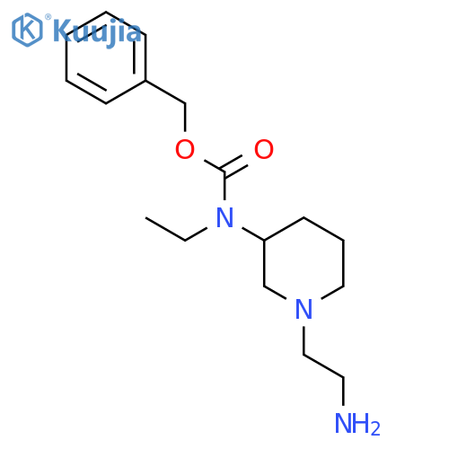 [1-(2-Amino-ethyl)-piperidin-3-yl]-ethyl-carbamic acid benzyl ester structure