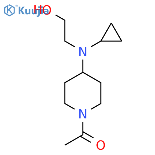1-{4-[Cyclopropyl-(2-hydroxy-ethyl)-amino]-piperidin-1-yl}-ethanone structure