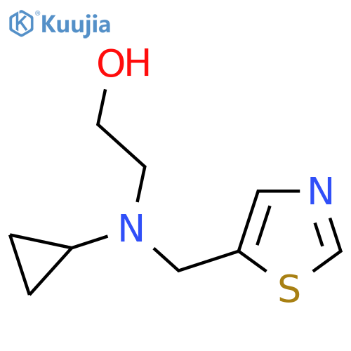 2-(Cyclopropyl-thiazol-5-ylmethyl-amino)-ethanol structure