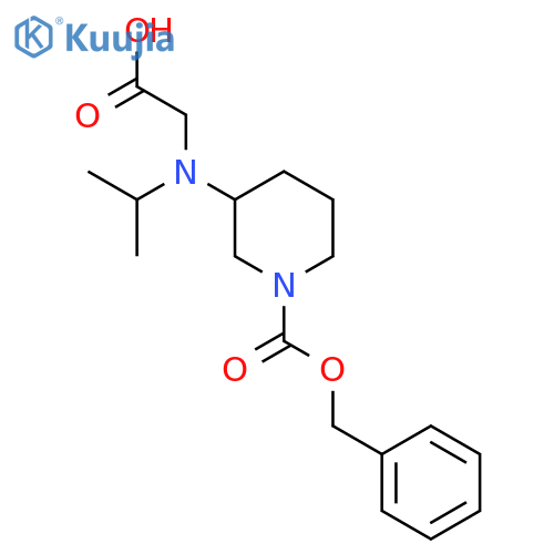 3-(Carboxymethyl-isopropyl-amino)-piperidine-1-carboxylic acid benzyl ester structure