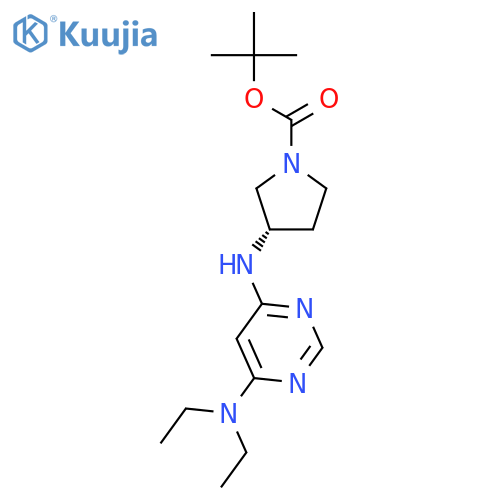 (S)-tert-Butyl 3-((6-(diethylamino)pyrimidin-4-yl)amino)pyrrolidine-1-carboxylate structure