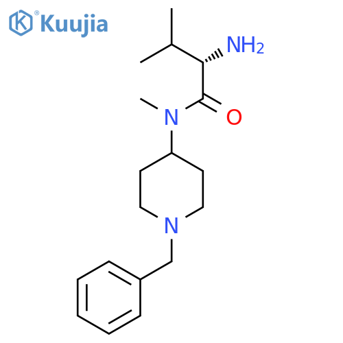 (S)-2-Amino-N-(1-benzyl-piperidin-4-yl)-3,N-dimethyl-butyramide structure