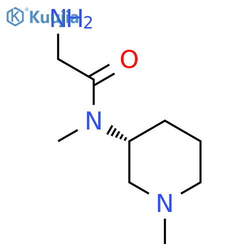 2-Amino-N-methyl-N-((R)-1-methyl-piperidin-3-yl)-acetamide structure