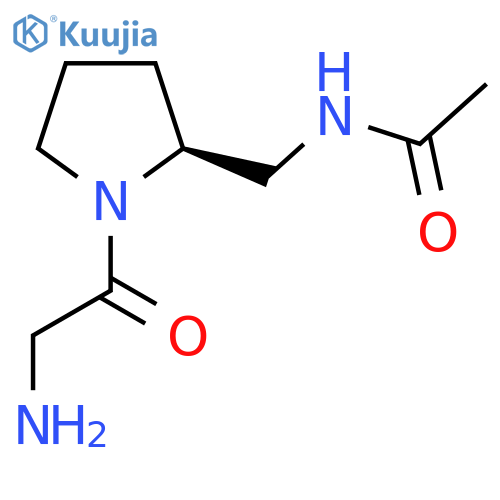 N-[(S)-1-(2-Amino-acetyl)-pyrrolidin-2-ylmethyl]-acetamide structure