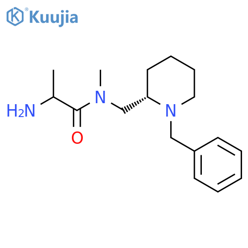 2-Amino-N-[[(2S)-1-benzylpiperidin-2-yl]methyl]-N-methylpropanamide structure