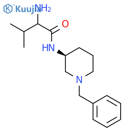 2-Amino-N-[(3S)-1-benzylpiperidin-3-yl]-3-methylbutanamide structure