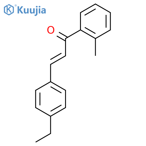 (2E)-3-(4-Ethylphenyl)-1-(2-methylphenyl)prop-2-en-1-one structure