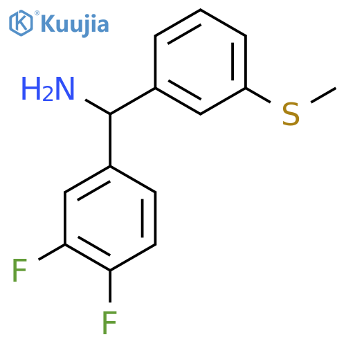 (3,4-difluorophenyl)3-(methylsulfanyl)phenylmethanamine structure
